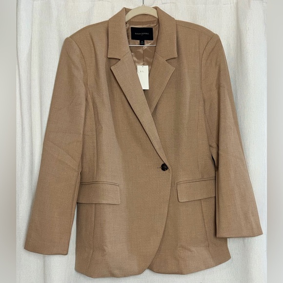 NWT Banana Republic Pant Suit Blazer 12 & Pants 10 Beige Tan 2-Pc Set MSRP $270 - Picture 6 of 16